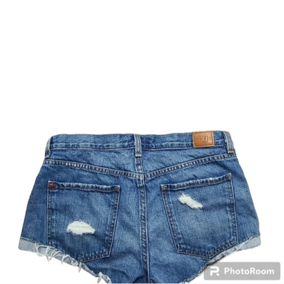 Bdg Blue Boyfriend Low-rise Distressed Jeans Shorts Women's Size 28 - Picture 5 of 10